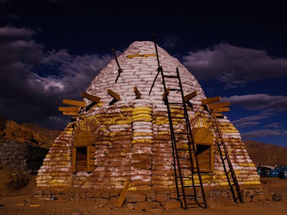 Earthbag dome (Leh, Ladakh)