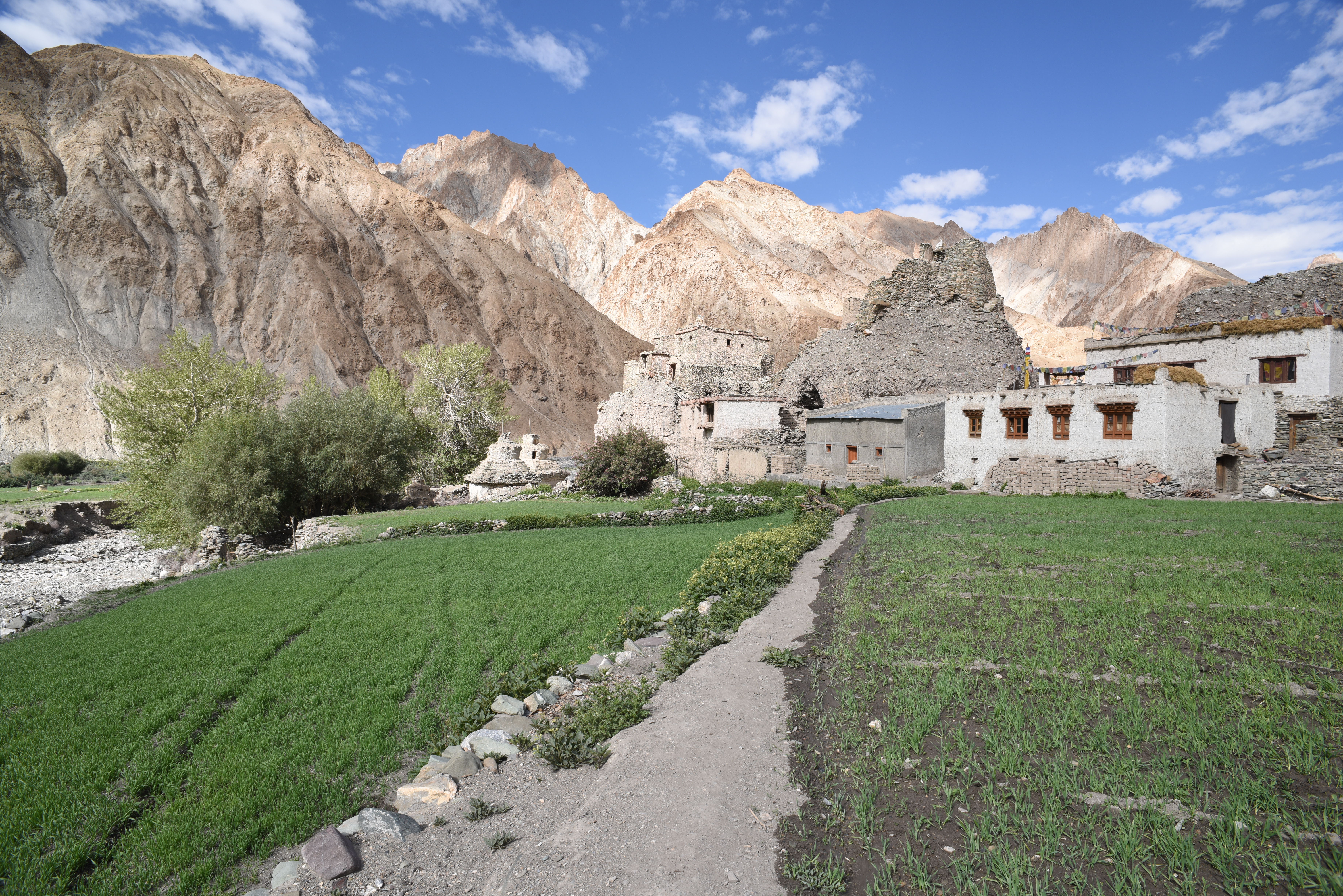 Chortens and fields of Markha | Photo: Wikimedia Commons