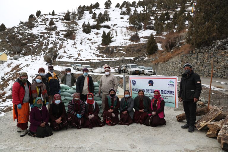 Distribution of Compost Booster in Lahaul