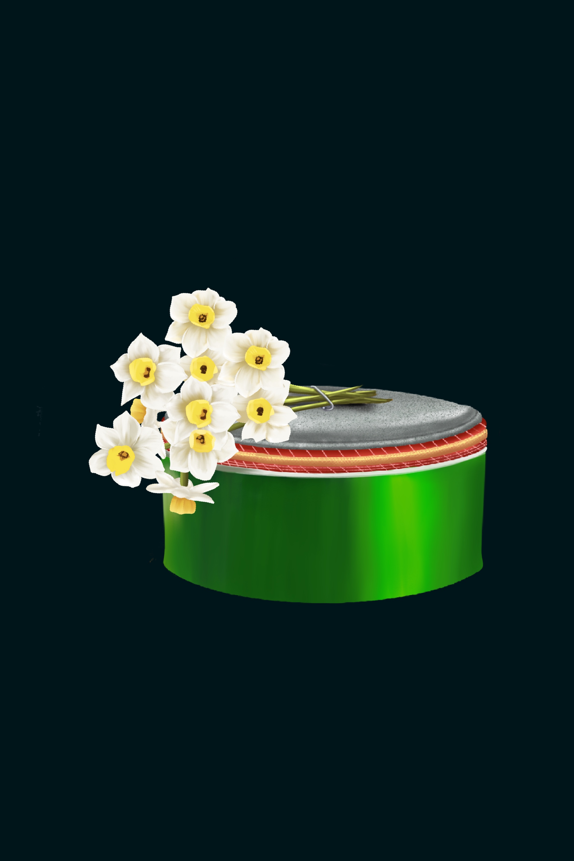 Kinnauri Topi (hat) with Narkasang Flowers | Illustration: Nawang Tankhe