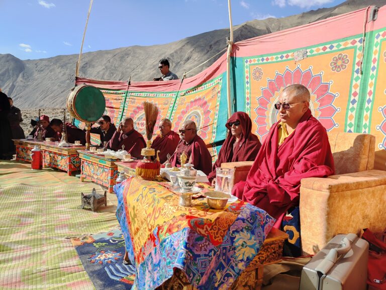 Consecration ceremony of the newly constructed Stupa at Tharuk, July 2024