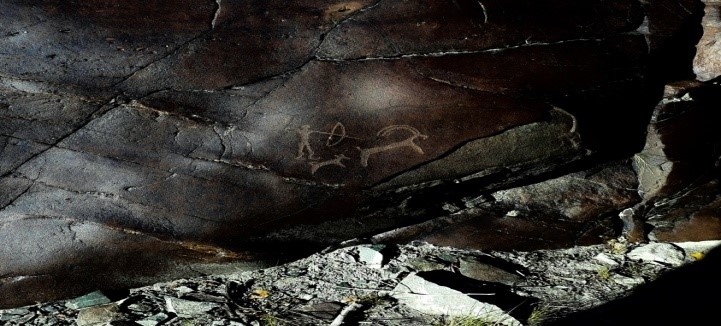 "Hunter" rock-art, Ulley | Photo: Sherab Lobzang