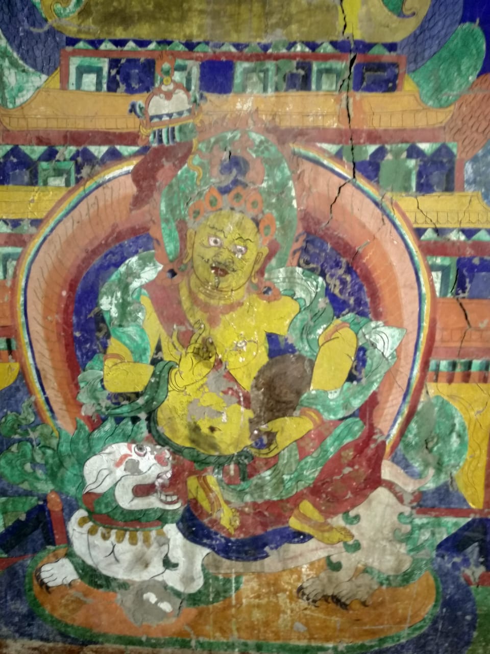 Buddhist religious murals inside village shrine: Kowang, Spiti | Photo: Chemi Lhamo